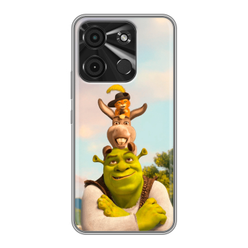 Силиконовый чехол на Itel A60 с принтом Шрек Shrek Силиконовый чехол на Itel A60 с принтом Шрек Shrek