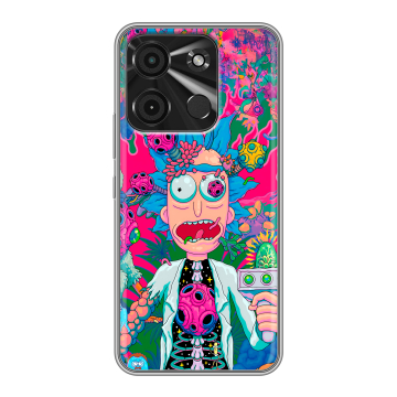 Силиконовый чехол на Itel A60 с принтом Рик и Морти Rick Morty Силиконовый чехол на Itel A60 с принтом Рик и Морти Rick Morty