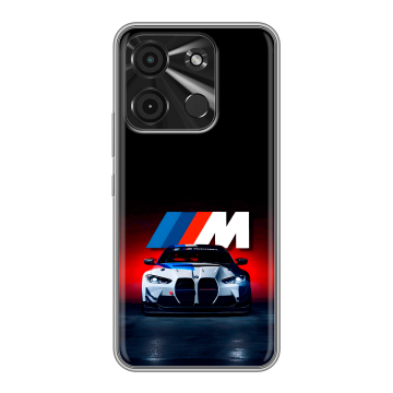 Силиконовый чехол на Itel A60 с принтом БМВ BMW Силиконовый чехол на Itel A60 с принтом БМВ BMW