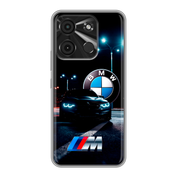 Силиконовый чехол на Itel A60 с принтом БМВ BMW Силиконовый чехол на Itel A60 с принтом БМВ BMW