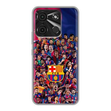 Силиконовый чехол на Itel A60 с принтом Барселона Barcelona