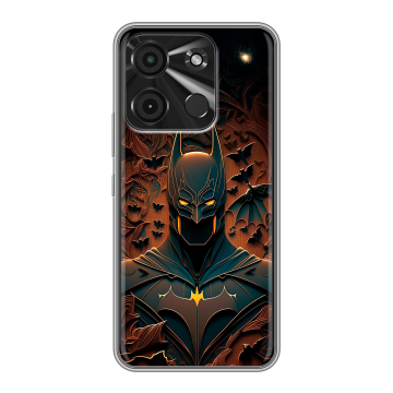 Силиконовый чехол на Itel A60 с принтом Batman Бэтмен