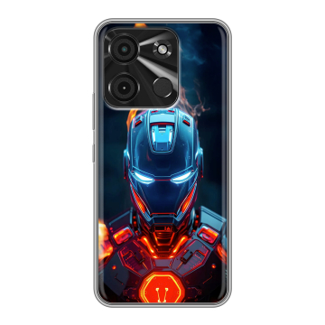 Силиконовый чехол на Itel A60 с принтом IronMan Железный человек Силиконовый чехол на Itel A60 с принтом IronMan Железный человек