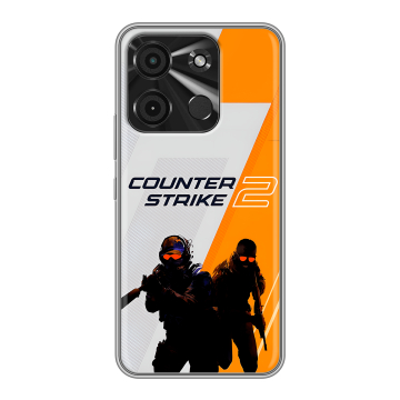 Силиконовый чехол на Itel A60 с принтом Counter Strike Силиконовый чехол на Itel A60 с принтом Counter Strike