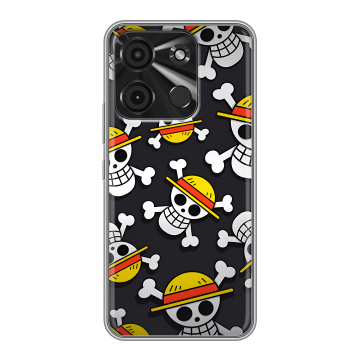 Силиконовый чехол на Itel A60 с принтом One Piece Ван Пис