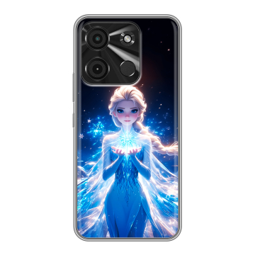 Силиконовый чехол на Itel A60 с принтом Холодное сердце Frozen Силиконовый чехол на Itel A60 с принтом Холодное сердце Frozen