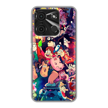Силиконовый чехол на Itel A60 с принтом Gravity Falls Гравити Фолз Силиконовый чехол на Itel A60 с принтом Gravity Falls Гравити Фолз