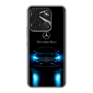 Силиконовый чехол на Itel A60 с принтом Mercedes Мерседес