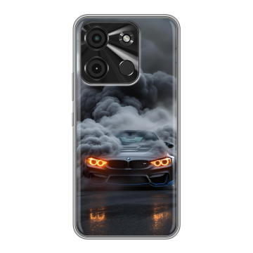 Силиконовый чехол на Itel A60 с принтом BMW БМВ Силиконовый чехол на Itel A60 с принтом BMW БМВ