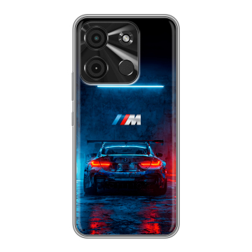 Силиконовый чехол на Itel A60 с принтом BMW БМВ Силиконовый чехол на Itel A60 с принтом BMW БМВ