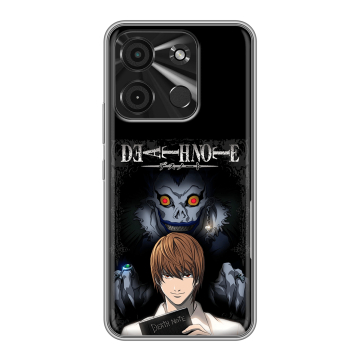Силиконовый чехол на Itel A60 с принтом Death note Тетрадь смерти