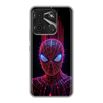 Силиконовый чехол на Itel A60 с принтом Spiderman Человек паук Силиконовый чехол на Itel A60 с принтом Spiderman Человек паук