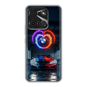 Силиконовый чехол на Itel A60 с принтом BMW БМВ Силиконовый чехол на Itel A60 с принтом BMW БМВ