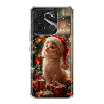 Силиконовый чехол на Itel A60 с принтом Новый год Силиконовый чехол на Itel A60 с принтом Новый год