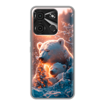 Силиконовый чехол на Itel A60 с принтом Новый год Силиконовый чехол на Itel A60 с принтом Новый год