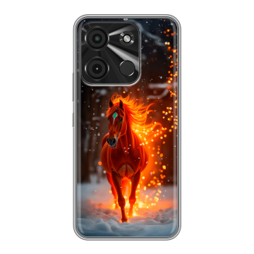 Силиконовый чехол на Itel A60 с принтом Новый год Силиконовый чехол на Itel A60 с принтом Новый год