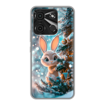 Силиконовый чехол на Itel A60 с принтом Новый год Силиконовый чехол на Itel A60 с принтом Новый год
