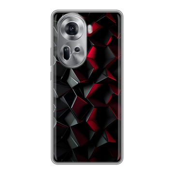 Силиконовый чехол на OPPO Reno 11 с принтом Абстракция