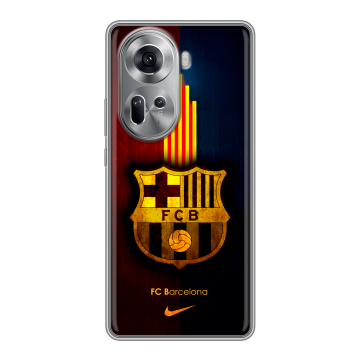 Силиконовый чехол на OPPO Reno 11 с принтом Барселона Barcelona