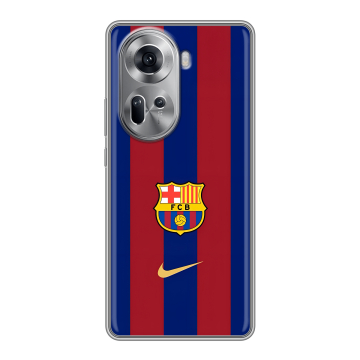 Силиконовый чехол на OPPO Reno 11 с принтом Барселона Barcelona