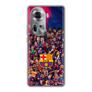 Силиконовый чехол на OPPO Reno 11 с принтом Барселона Barcelona