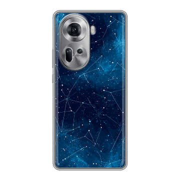Силиконовый чехол на OPPO Reno 11 с принтом Космос звезды