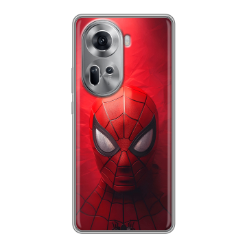 Силиконовый чехол на OPPO Reno 11 с принтом Spiderman Человек паук