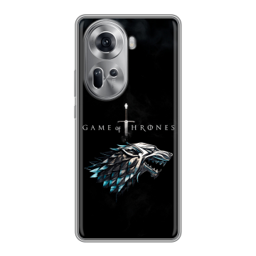 Силиконовый чехол на OPPO Reno 11 с принтом Игра Престолов Game Thrones