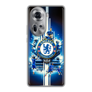 Силиконовый чехол на OPPO Reno 11 с принтом Chelsea Челси Силиконовый чехол на OPPO Reno 11 с принтом Chelsea Челси