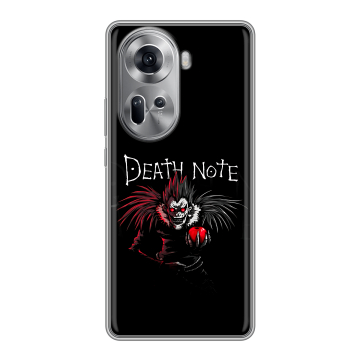 Силиконовый чехол на OPPO Reno 11 с принтом Death note Тетрадь смерти