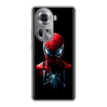 Силиконовый чехол на OPPO Reno 11 с принтом Spiderman Человек паук