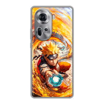 Силиконовый чехол на OPPO Reno 11 с принтом Аниме Наруто Naruto