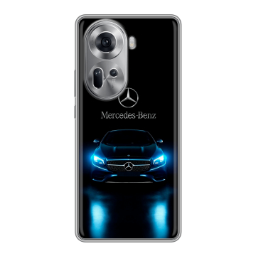 Силиконовый чехол на OPPO Reno 11 с принтом Mercedes Мерседес