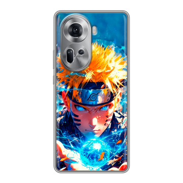 Силиконовый чехол на OPPO Reno 11 с принтом Аниме Наруто Naruto
