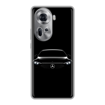 Силиконовый чехол на OPPO Reno 11 с принтом Mercedes Мерседес