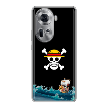 Силиконовый чехол на OPPO Reno 11 с принтом One Piece Ван Пис
