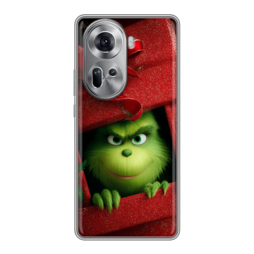 Силиконовый чехол на OPPO Reno 11 с принтом Новый год