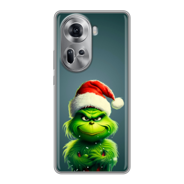 Силиконовый чехол на OPPO Reno 11 с принтом Новый год