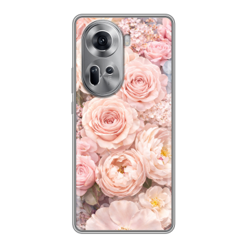 Силиконовый чехол на OPPO Reno 11 с принтом женский
