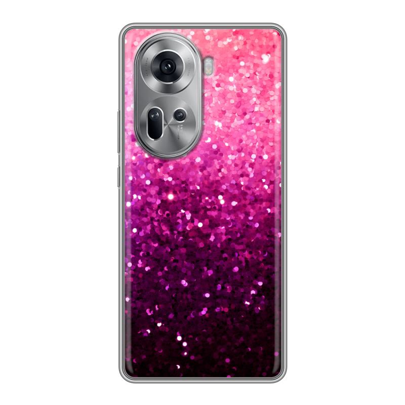 Силиконовый чехол на OPPO Reno 11 с принтом Блестки Силиконовый чехол на OPPO Reno 11 с принтом Блестки