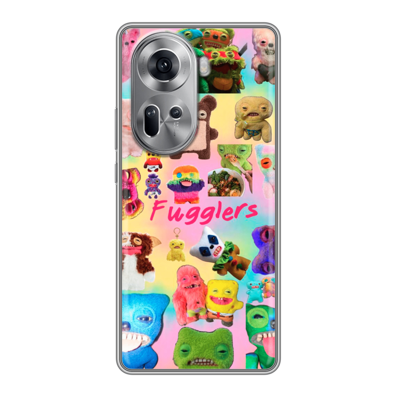 Силиконовый чехол на OPPO Reno 11 с принтом Флагер Fuggler Силиконовый чехол на OPPO Reno 11 с принтом Флагер Fuggler