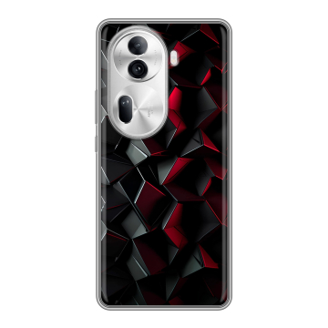 Силиконовый чехол на OPPO Reno 11 Pro с принтом Абстракция