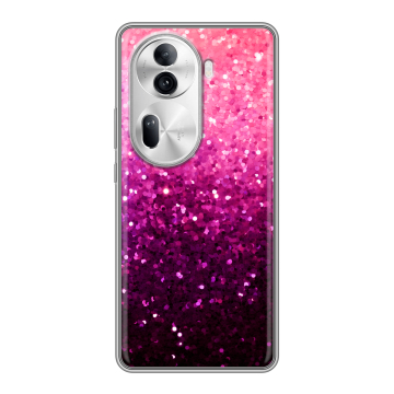 Силиконовый чехол на OPPO Reno 11 Pro с принтом Блестки
