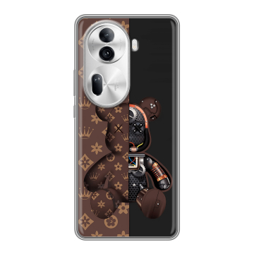 Силиконовый чехол на OPPO Reno 11 Pro с принтом Луи робот