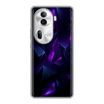 Силиконовый чехол на OPPO Reno 11 Pro с принтом Абстракиция
