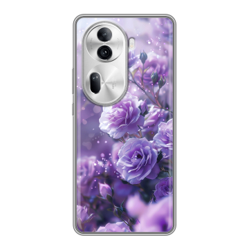 Силиконовый чехол на OPPO Reno 11 Pro с принтом Розы цветы