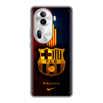 Силиконовый чехол на OPPO Reno 11 Pro с принтом Барселона Barcelona