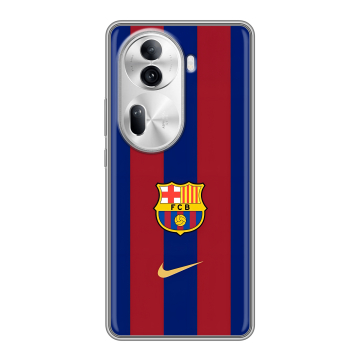 Силиконовый чехол на OPPO Reno 11 Pro с принтом Барселона Barcelona