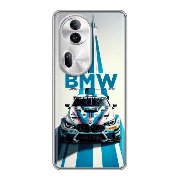 Силиконовый чехол на OPPO Reno 11 Pro с принтом БМВ BMW