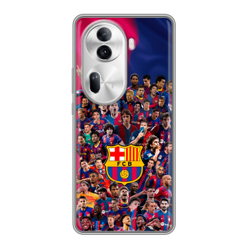 Силиконовый чехол на OPPO Reno 11 Pro с принтом Барселона Barcelona
